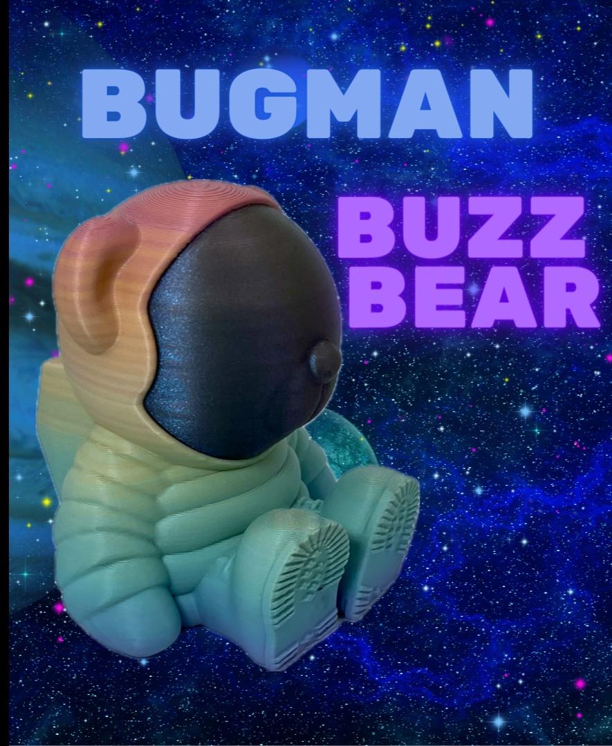 Buzz Bear - I love Buzz! Printed in Polymaker Polyterra Pastel Rainbow and Starlight Mercury! - 3d model