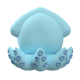 Cute Cryptid Baby Kraken 3D Printable Legendary Sea Monster Figure 3d model