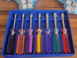Gridfinity Harbor Freight Pittsburg 7pc Nut Driver Set Holder 3d model