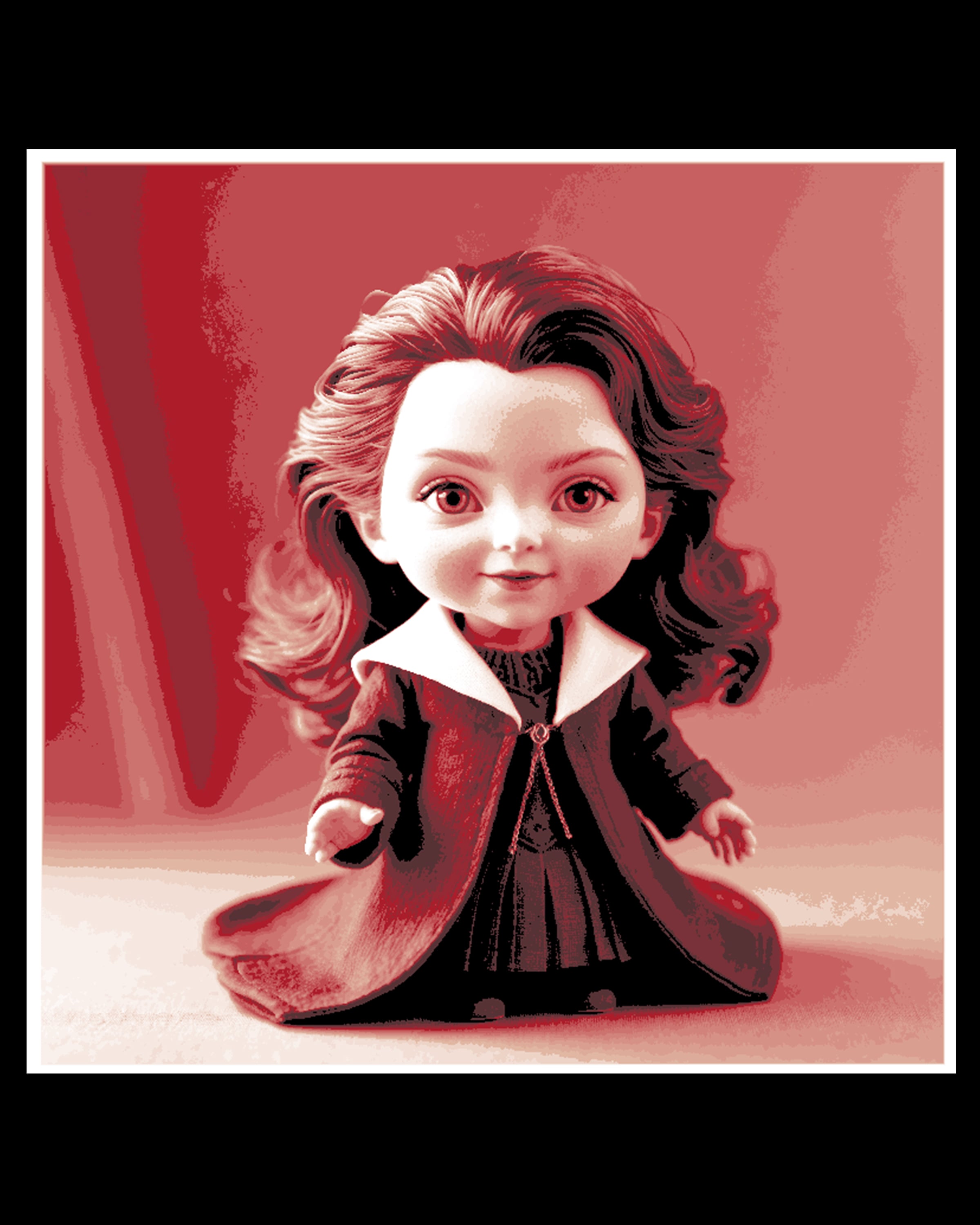 Chibi Art - Little one Photo of the Scarlet Witch from Marvel Comics 3d model