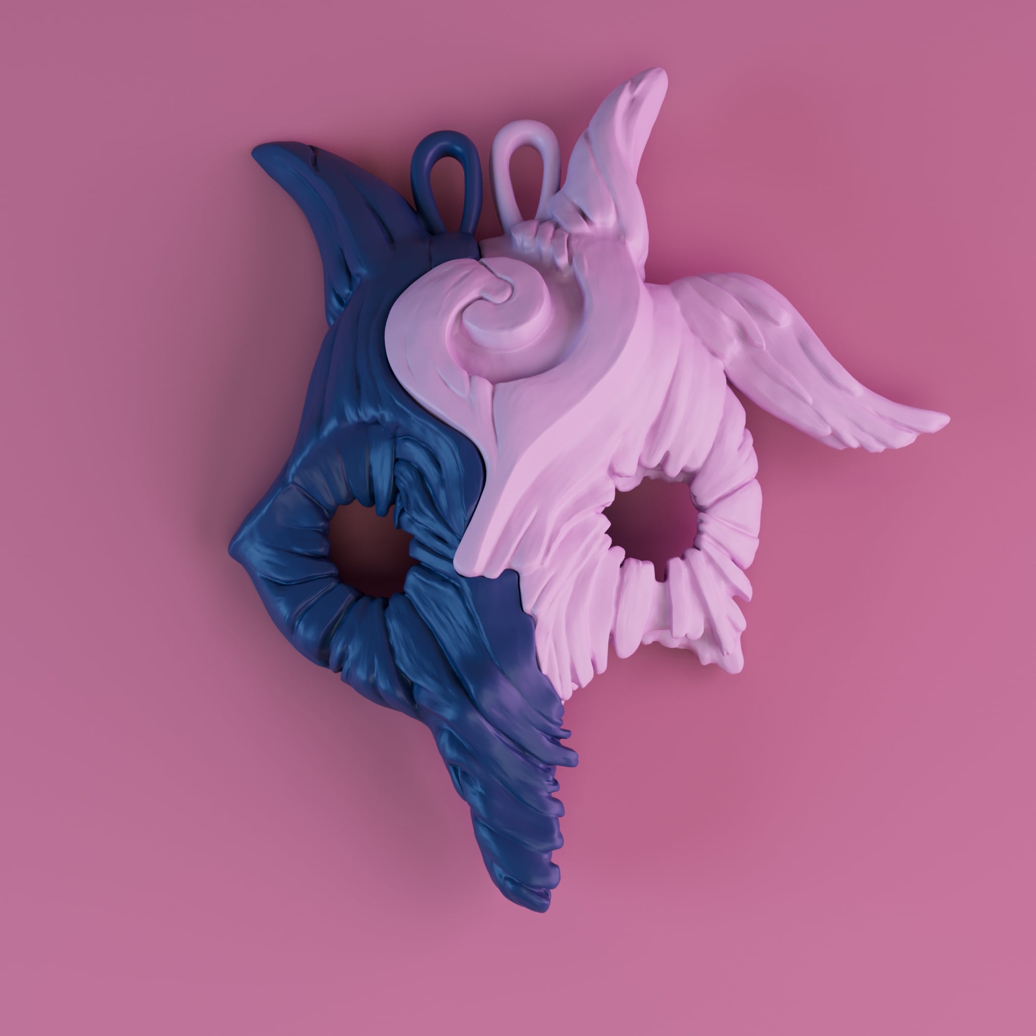 KINDRED SPIRIT VALENTINE DAY MEDAL 3D PRINT MODEL 3d model