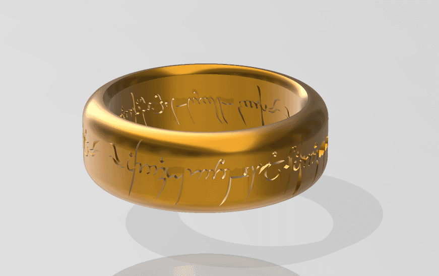 The One Ring from LOTR/Hobbit 3d model