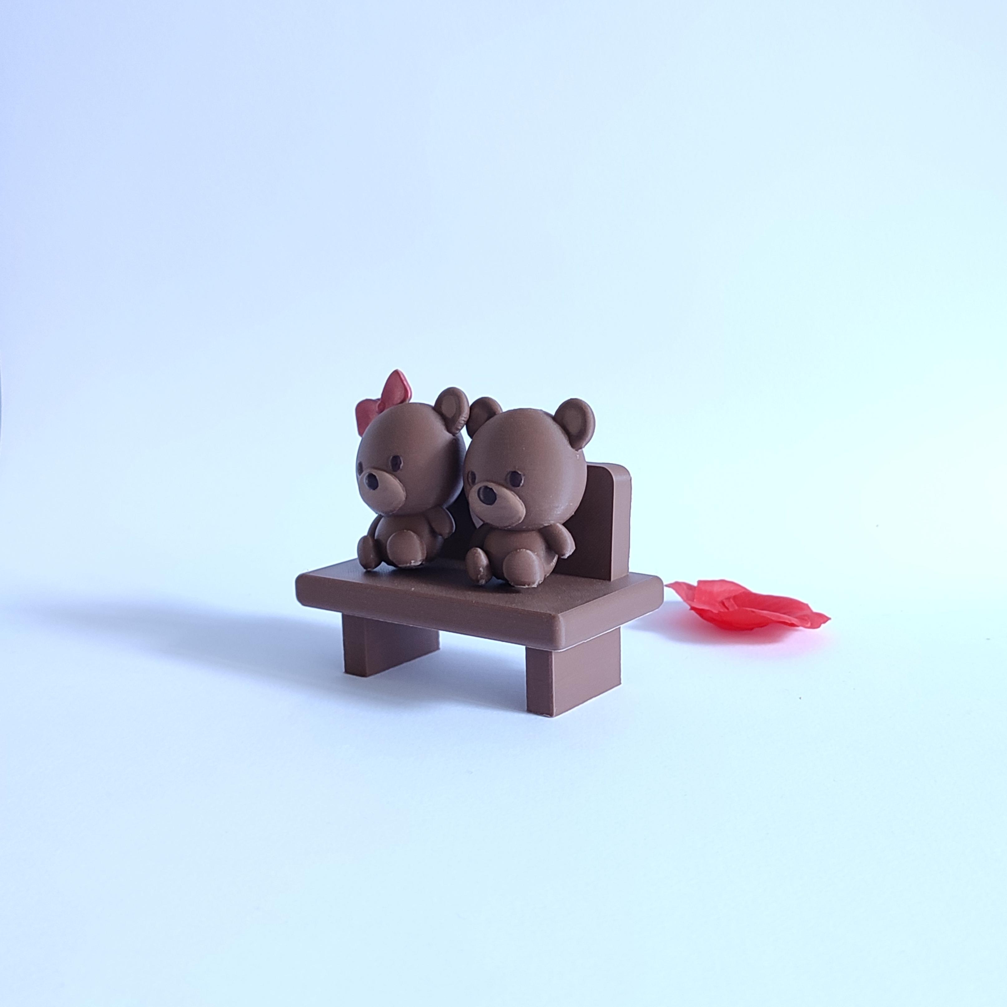 Bear in Love 3d model
