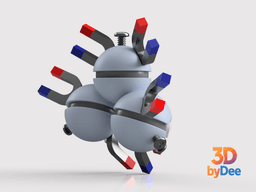 Magneton Pokeball 3d model