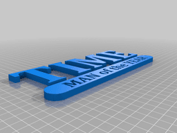 man of the year - mirror sticker 3d model