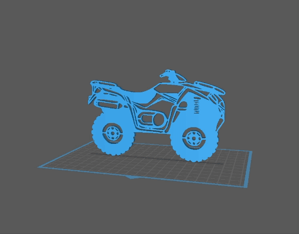 Kymco - MXU Wall Art 3d model
