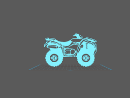 Kymco - MXU Wall Art 3d model