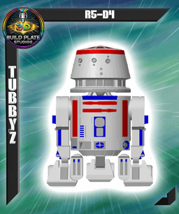 STAR WARS R5D4 Multicolor Flexi Print-In-Place 3d model