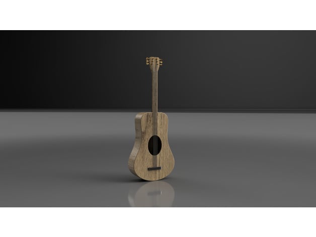 Acoustic Guitar Model 3d model