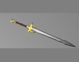 Thor Ragnarok Heimdall Inspired Replica Sword Prop 3d model