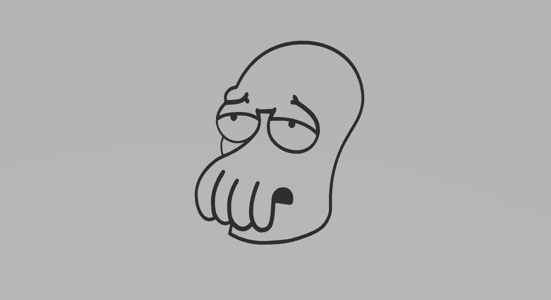 Doctor Zoidberg Futurama Cartoon 2D Art Frame.stl 3d model
