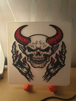 Demon skull no2.3mf 3d model