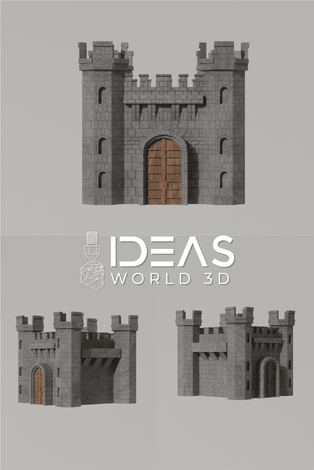 Castle for scenery or miniatures 3d model