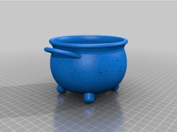 Halloween Cauldron Decoration 3d model