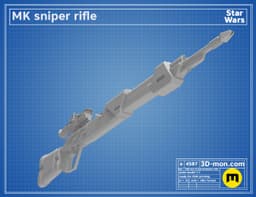 MK Sniper Rifle Fennec Shand 3d model