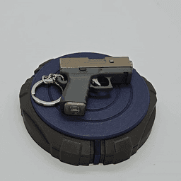 Glock Keychain V2 — Functional Blaster Toy 3d model