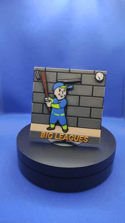 9 of 77 Wall Art Perk BIG LEAGUES Modular Display Multicolor 3d model