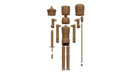 Nutcracker Modular 3D Model – Customizable Soldier for Printing & Painting 3d model