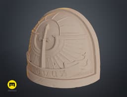 Dark Angels Shoulder Pauldron 3d model