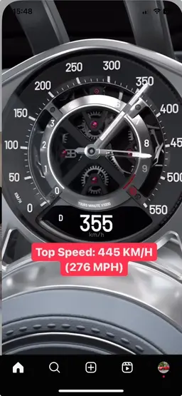Bugatti Tourbillon Tachometer Wall Clock 3d model