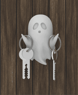 Ghost Key Holder - Halloween Edition 3d model