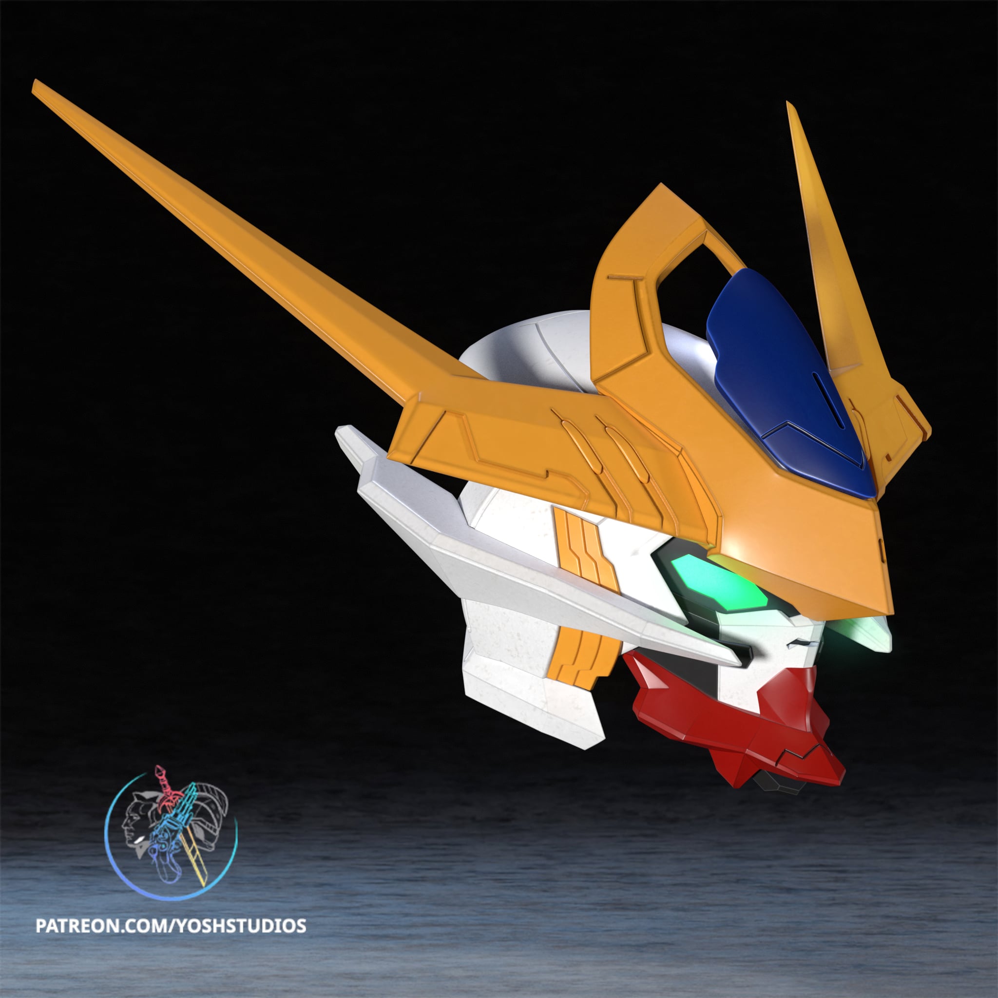 Mech Lupus Helmet 3D Printer STL File 3d model