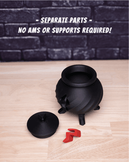 Blood Cauldron – Container Kit (No AMS, No Support, No Glue) 3d model