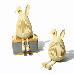 HALF JAPANDI BUNNY - NORMAL VERSION (ARTICULATED) / MODERN EASTER DECOR / BUNNY DECOR / HOMEDECOR 3d model