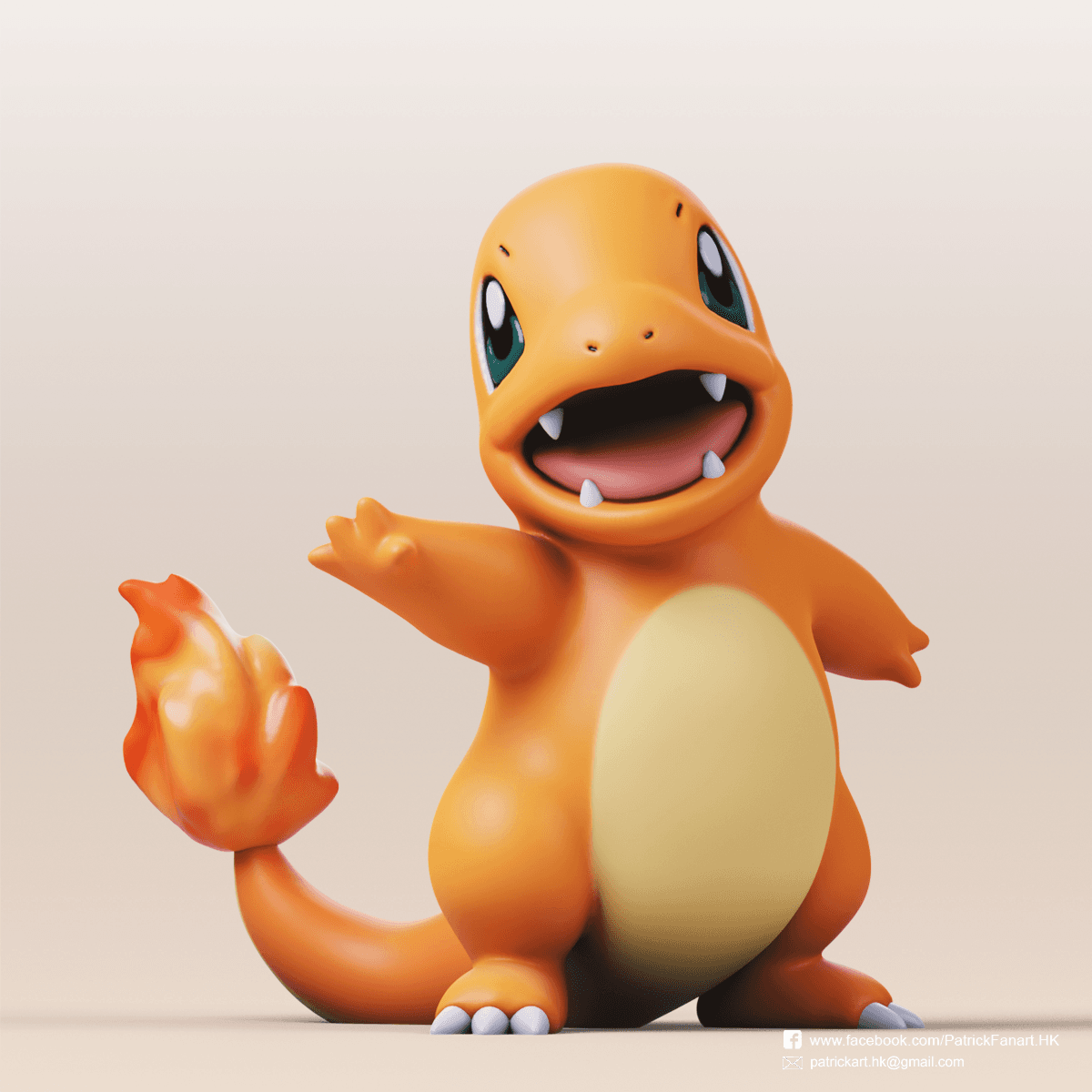 Charmander(Pokémon) 3d model