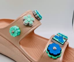 Floral Shoe Charms 3d model
