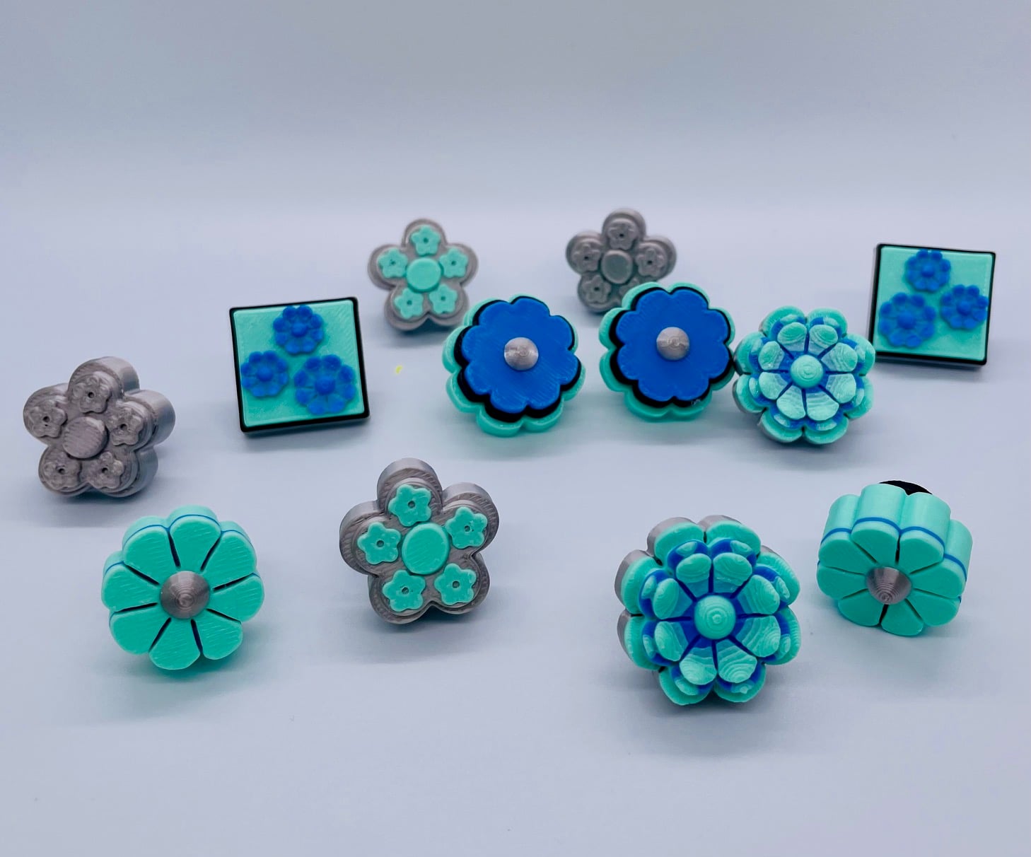 Floral Shoe Charms 3d model