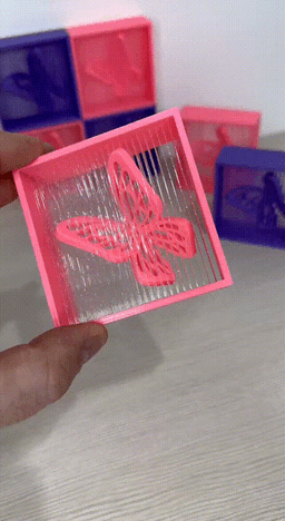 Floating butterfly 3d model