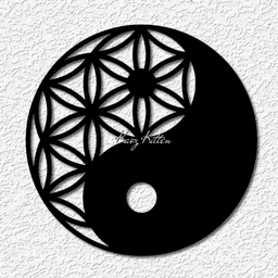 yinyang wall yang art yin home decor 3d model