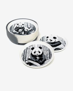 Giant Panda Stackable Coasters 3d model