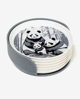 Giant Panda Stackable Coasters 3d model