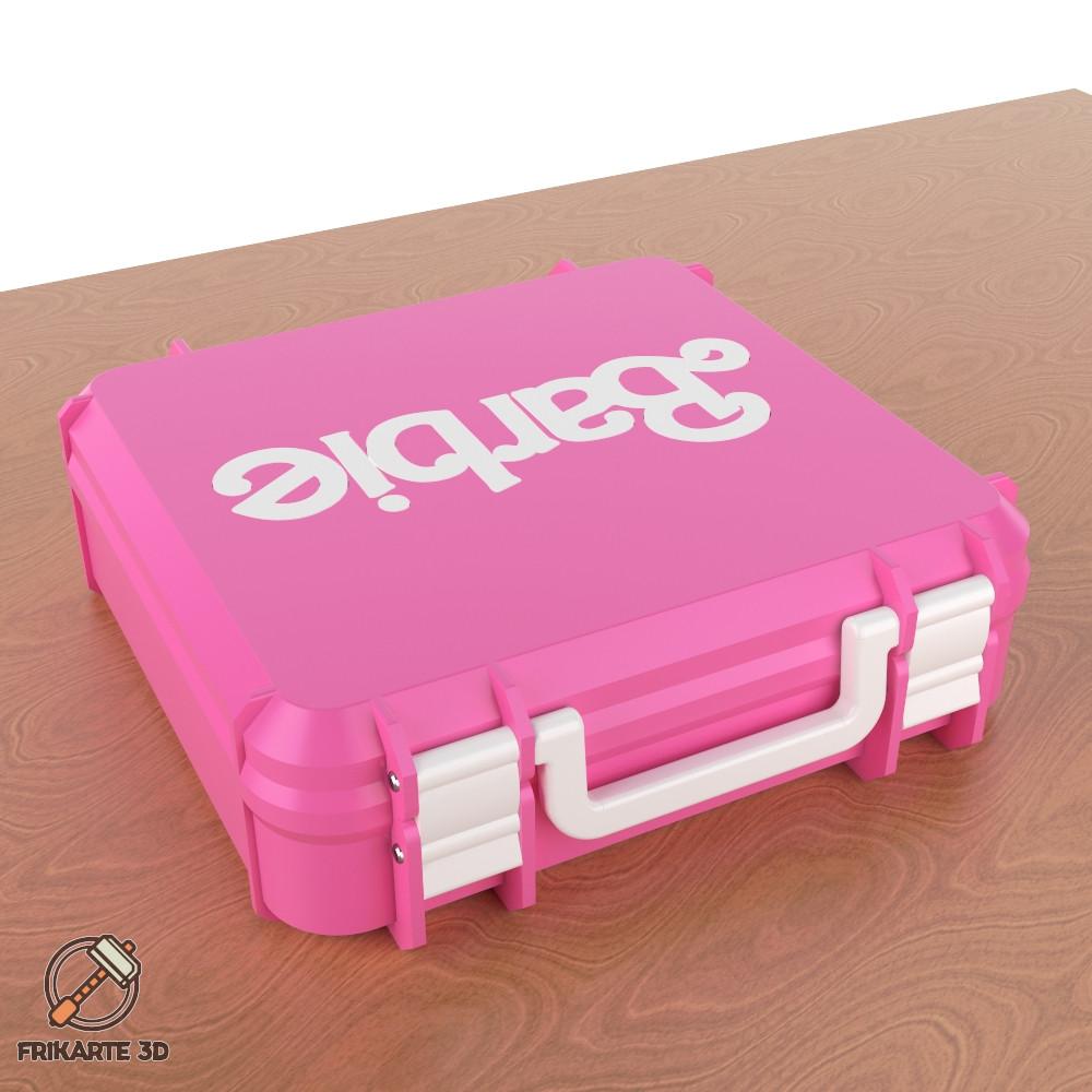 Barbie Box Rotated Logo Multipart 3d model