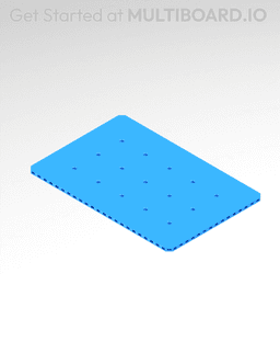 12x8 MU - Small Thread LU - MultiBoard Plate 3d model