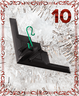 B-2 Bomber Ornament - Christmas Day 10 3d model