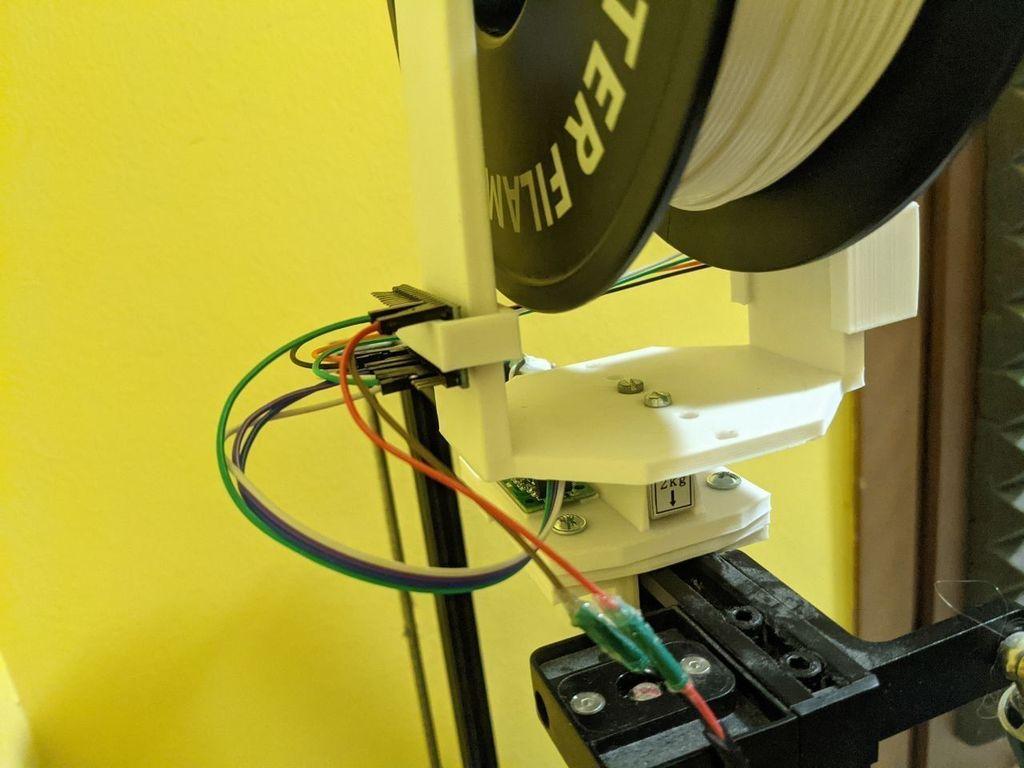 Arduino based spool holder with weight sensor free 3D print model 3d model