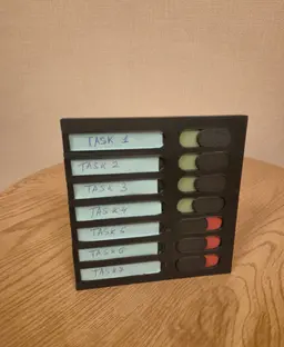 Task Tracker Board – Sliding Progress To-Do List for Daily Tasks 3d model