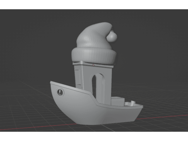 christmas benchy 3d model