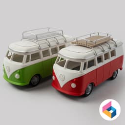 Roof carrier for VW T1 camper 3d model