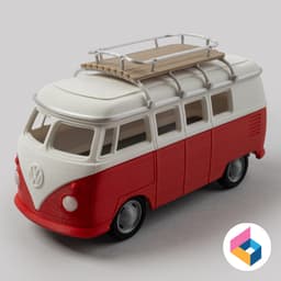 Roof carrier for VW T1 camper 3d model