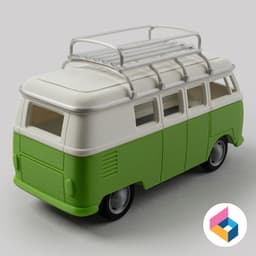 Roof carrier for VW T1 camper 3d model