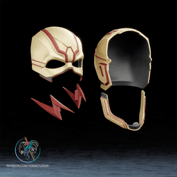 Injustice 2 Evil Speedster Helmet 3D Printer STL File 3d model