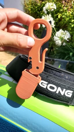 Water Sports Safety Line Cutter with Bottle Opener 3d model