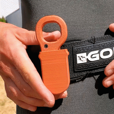 Water Sports Safety Line Cutter with Bottle Opener 3d model
