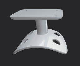 Underdesk headphone hanger for Fostex & more 3d model