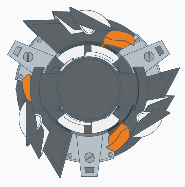 BEYBLADE PENGUIRUS | COMPLETE | BEIGOMA BATTLE SERIES 3d model