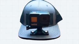 GoPro Hat Mount 3d model